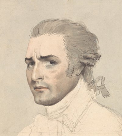 Portrait Study of John Philip Kemble by Thomas Rowlandson